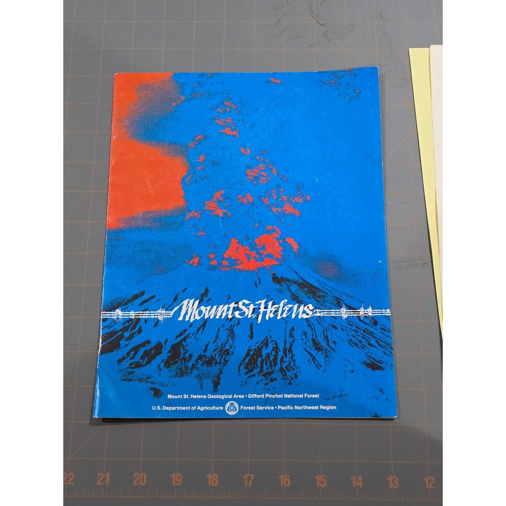 Vintage Mount St Helens‎ Geological Area FS Pacific Northwest Region Map